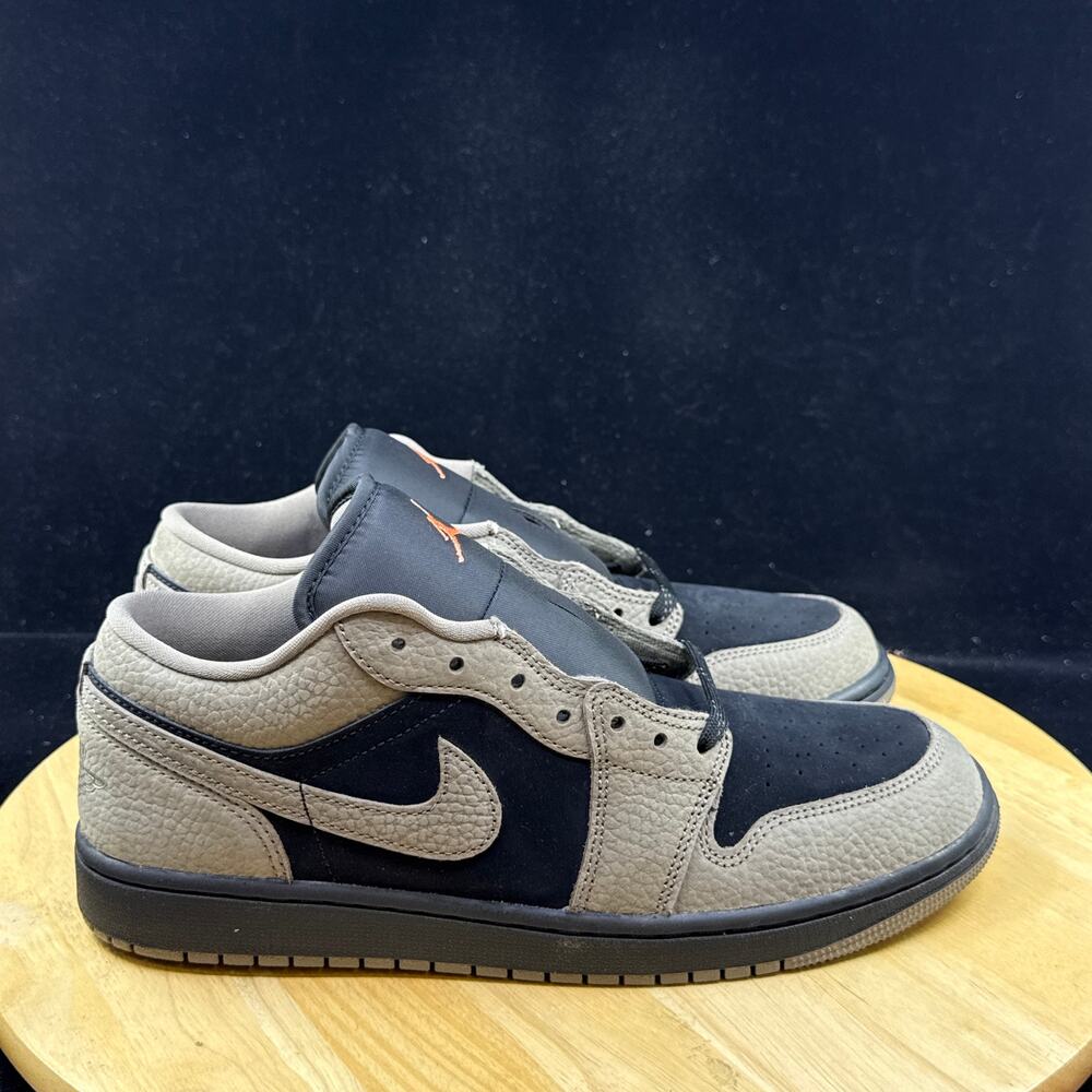 Nike Air Jordan 1 Low  Shoes Black Olive Gray Mango IB7109-005 Men's Size 11 - Picture 3 of 9